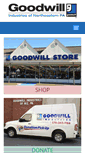Mobile Screenshot of goodwillnepa.org