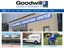 Tablet Screenshot of goodwillnepa.org