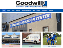 Tablet Screenshot of goodwillnepa.com